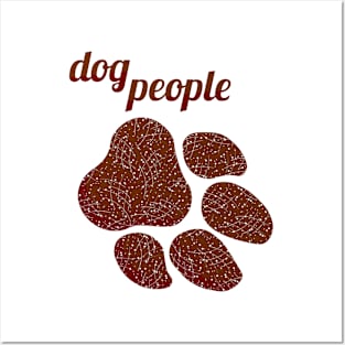 dog people - brown red Posters and Art